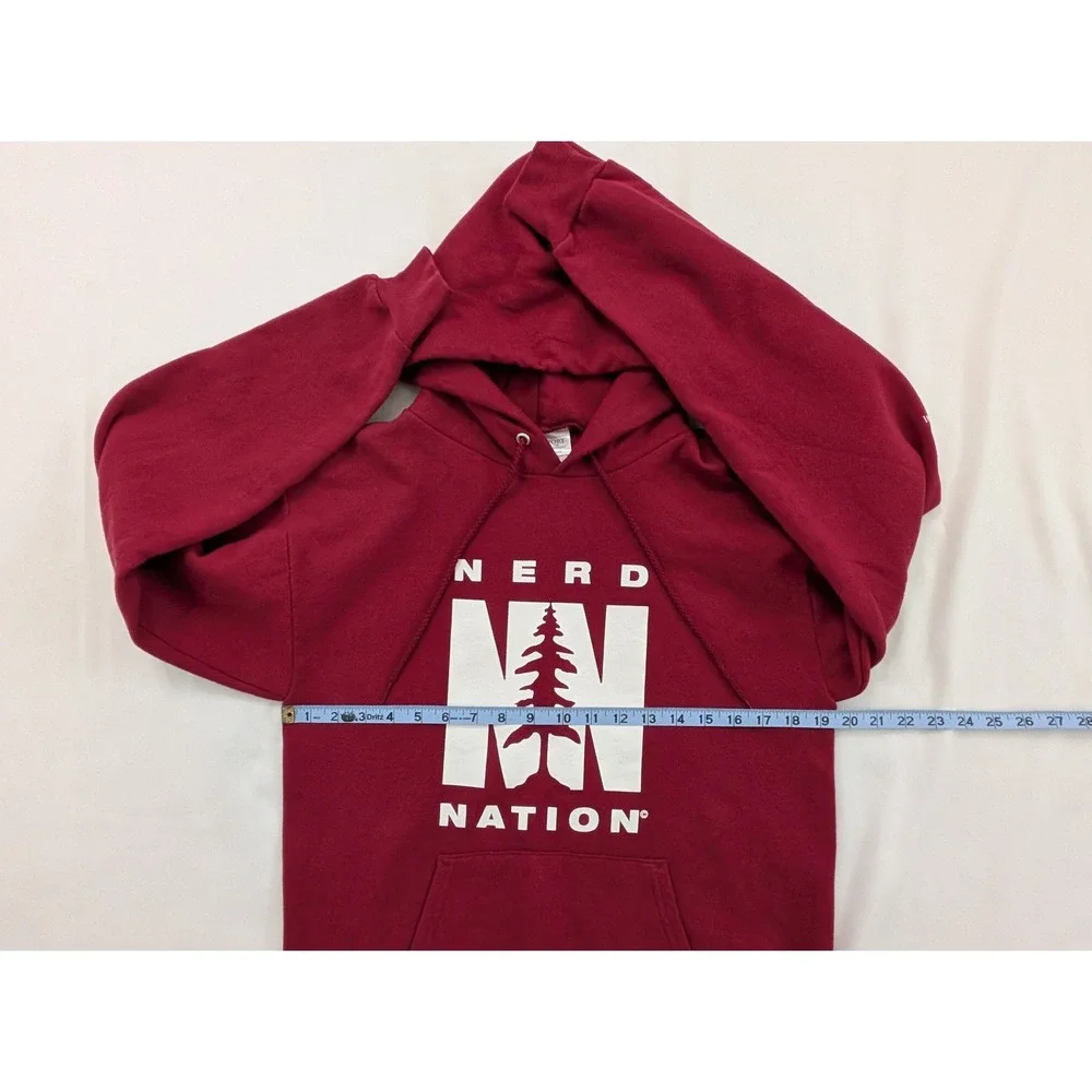 Stanford University Alumni Sweatshirt Hoodie Red Nerd Nation Small S